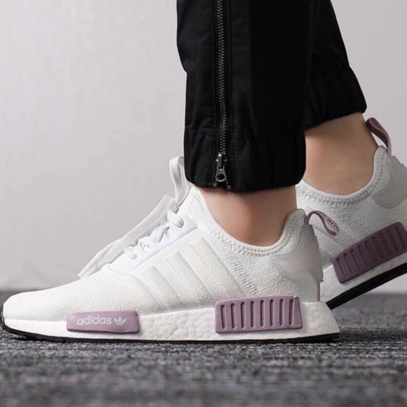 NWT adidas NMD_R1 White Running Workout Shoes - Picture 2 of 8